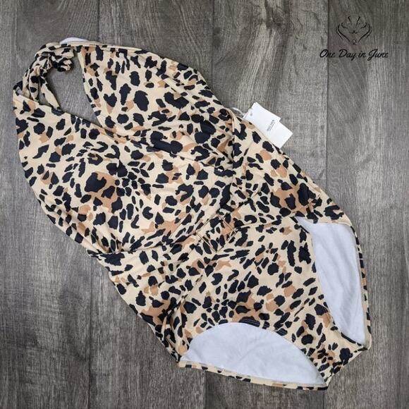 Grace Karin V Neck Halter One Piece Swimsuit Size XL - Picture 3 of 4